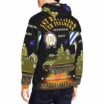 1st Bn 7th Infantry Aschaffenburg FRG M113 APC CottonBalers All Over Print Hoodie Back 1