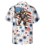 4th Of July Firework Bigfoot Memorial DayHawaiian Shirt Back