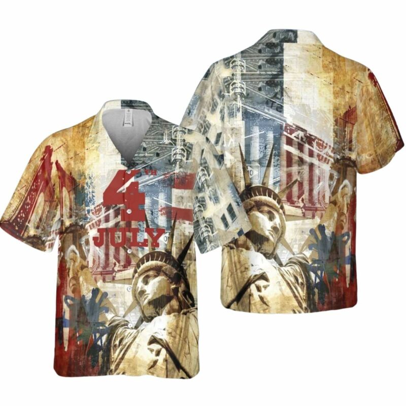 4Th Of July Freedom Forever Memorial Day Hawaiian Shirt