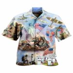 4Th Of July Happy Armed Forces Day Veteran Hawaiian Shirt Front