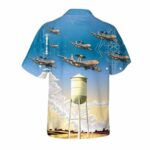 965th Airborne Air Control Squadron 552d Air Control Wing Boeing E 3 Sentry Hawaiian Shirt Back