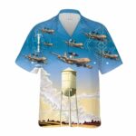 965th Airborne Air Control Squadron 552d Air Control Wing Boeing E 3 Sentry Hawaiian Shirt Front