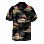 Abrams Battle Tank 4th Of July Coconut Pattern Hawaiian Shirt Back