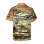 Abrams Tank Hawaiian Shirt Back