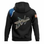 Air Force F 22 Raptor Fighter Jet Military Pilot All Over Print Hoodie Back