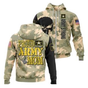 Air national guard proud army mom military pride army all over print hoodie