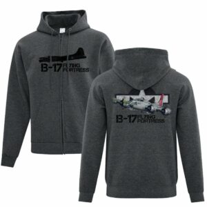 B 17 Flying Fortress All Over Print Hoodie