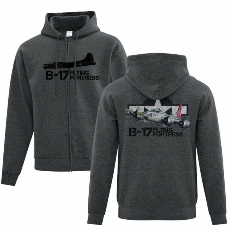 B 17 Flying Fortress All Over Print Hoodie