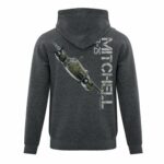 B 25 Mitchell All Over Print Hoodie Back