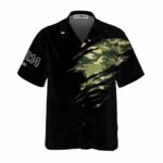 Being A Veteran Never Ends Proud Veteran Memorial Day Black Pattern Hawaiian Shirt Front