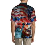 Blue Angels Air Show 4th July Liberty US Flag Armed Forces Day Hawaiian Shirt Back 1