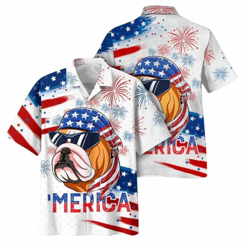 Bulldog Independence Day Is Coming Hawaiian Shirt