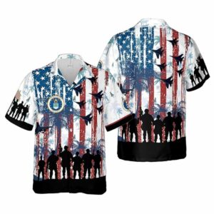 Celebrate Armed Forces Day with Patriotic Hawaiian Shirt