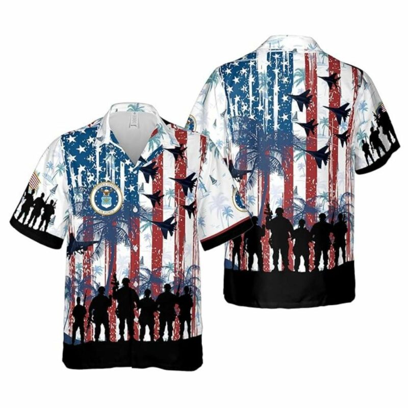 Celebrate Armed Forces Day With Patriotic Hawaiian Shirt