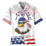 Cool Eagle American Independence's Day Eagle Hawaiian Shirt Front