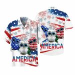 Cool Usa Owl Independence Day Hawaiian Shirt