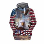 Eagle American, Jesus Independence Day Is Coming All Over Print Hoodie Front