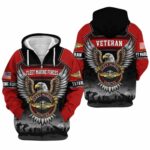 Fleet Marine Forces Veterans Day All Over Print Hoodie