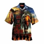 He is not just a soldier He Is My Son Proud Military Dad hawaiian shirt Front