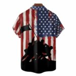 Honor The Brave Veterans Memorial Day Hawaiian Shirt Back