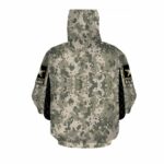 Honor The Fallen Camo US Army Veteran Memorial Day All Over Print Hoodie Back