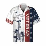 Honoring All Who Served Military Dad Veteran Hawaiian Shirt Front