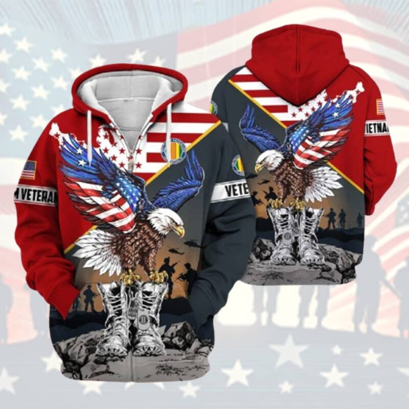 Honoring All Who Served Us Veterans All Over Print Hoodies