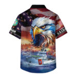 Honoring all who served us veterans coast guard hawaiian shirt back