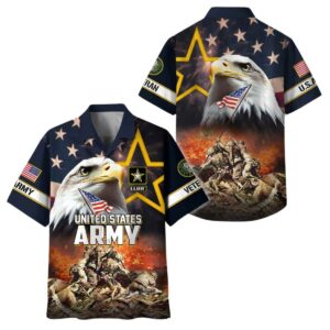 Honoring All Who Served US Veterans Hawaiian Shirt