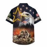 Honoring All Who Served US Veterans Hawaiian Shirt Back