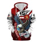 Honoring All Who Served US Veterans Veterans Day All Over Print Hoodie Front