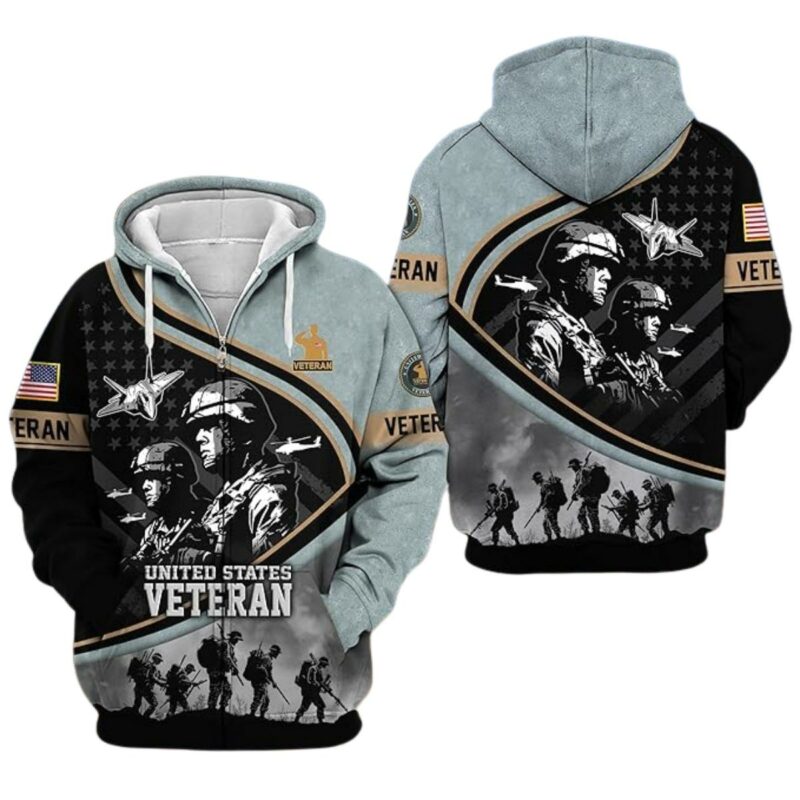 Honoring Our Heroes Armed Forces All Over Print Hoodie