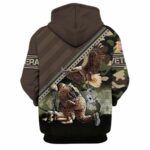 Honoring Our Heroes Armed Forces Camo Pattern All Over Print Hoodie Back 1