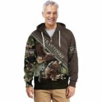 Honoring Our Heroes Armed Forces Camo Pattern All Over Print Hoodie Front