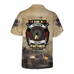 I Am A Veteran Like My Father Before Me Hawaiian Shirt Back