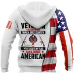 I Am Veteran I Believe In God Family And Country All Over Print Hoodie Back