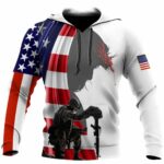 I Am Veteran I Believe In God Family And Country All Over Print Hoodie Front