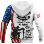 I Own It Forever The Title Veteran US Veteran All Over Print Hoodie Back