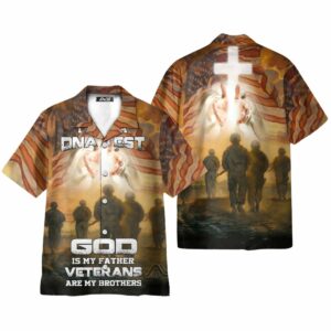 I Took A DNA Test God Is My Father Veterans Gift For Dad Hawaiian Shirt