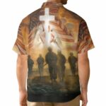 I Took A DNA Test God Is My Father Veterans Gift For Dad Hawaiian Shirt Back