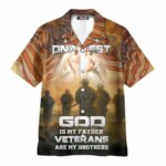 I Took A DNA Test God Is My Father Veterans Gift For Dad Hawaiian Shirt Front