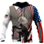 If You Haven't Risked Coming Home Under A Flag US Veteran All Over Print Hoodie Front