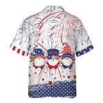 Independence Day Gnome Funny Hawaiian Shirt Back