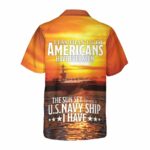 Less Than 1% Of American US Navy Veteran Hawaiian Shirt Back