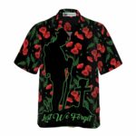 Lest We Forget Veterans Day Floral Pattern Hawaiian Shirt Front