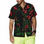 Lest We Forget Veterans Day Floral Pattern Hawaiian Shirt Front 2