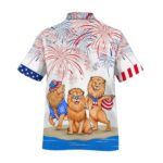 Lion Independence's Day Funny Hawaiian Shirt Back