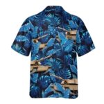 M1 Abrams Tank Floral Pattern Hawaiian Shirt Back