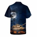 M1 Abrams Tank Halloween Hawaiian Shirt Back