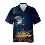 M1 Abrams Tank Halloween Hawaiian Shirt Front